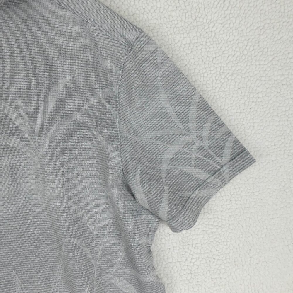 Nat Nast Polo Mens Large Gray Tropical Golf Performance Stretch Short Sleeve  Pl - Picture 3 of 7